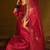 Ethnic Motifs Embroidered Chanderi Silk Straight Kurta With Trousers & Dupatta