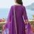 Women Floral Embroidered Pleated Liva Kurta with Trousers & With Dupatta