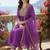 Women Floral Embroidered Pleated Liva Kurta with Trousers & With Dupatta