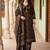 Women Printed Mirror Work Cotton Kurta with Trousers & With Dupatta