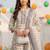 Women Ethnic Motifs Printed Cotton Kurta with Trousers & With Dupatta