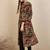 Floral Printed V-Neck Straight Kurta with Trousers