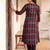 Women Printed Empire Thread Work Cotton Kurta with Trousers