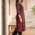 Women Printed Empire Thread Work Cotton Kurta with Trousers