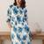 Women Floral Printed Beads and Stones Cotton Kurta with Trousers