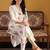 Women Floral Printed Cotton Kurta with Trousers