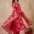 Women Floral Printed Chanderi Silk Kurta with Trousers & With Dupatta