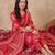 Women Floral Printed Chanderi Silk Kurta with Trousers & With Dupatta