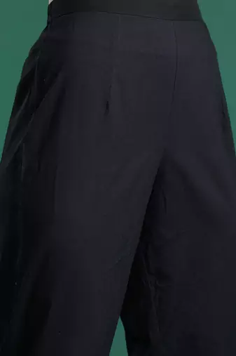 Ethnic Motifs Printed Panelled Cotton Kurta with Trousers & Dupatta