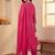Women Leheriya Printed Thread Work Kurta with Trousers & With Dupatta