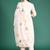 Floral Printed Empire Thread Work Cotton Kurta with Trousers & With Dupatta