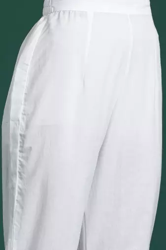 Floral Printed Pleated Cotton Kurta with Trousers