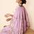 Women Floral Printed Thread Work Linen Kurta with Trousers & With Dupatta