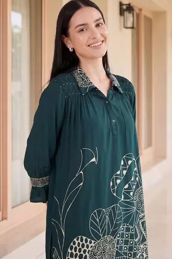 Women Floral Printed Regular Kurta with Palazzos