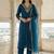 Women Ethnic Motifs Embroidered Thread Work Kurta with Trousers & With Dupatta