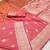Pink soft silk blend saree with zari weaving meenakari design