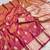 Pink soft silk blend saree with zari weaving meenakari design