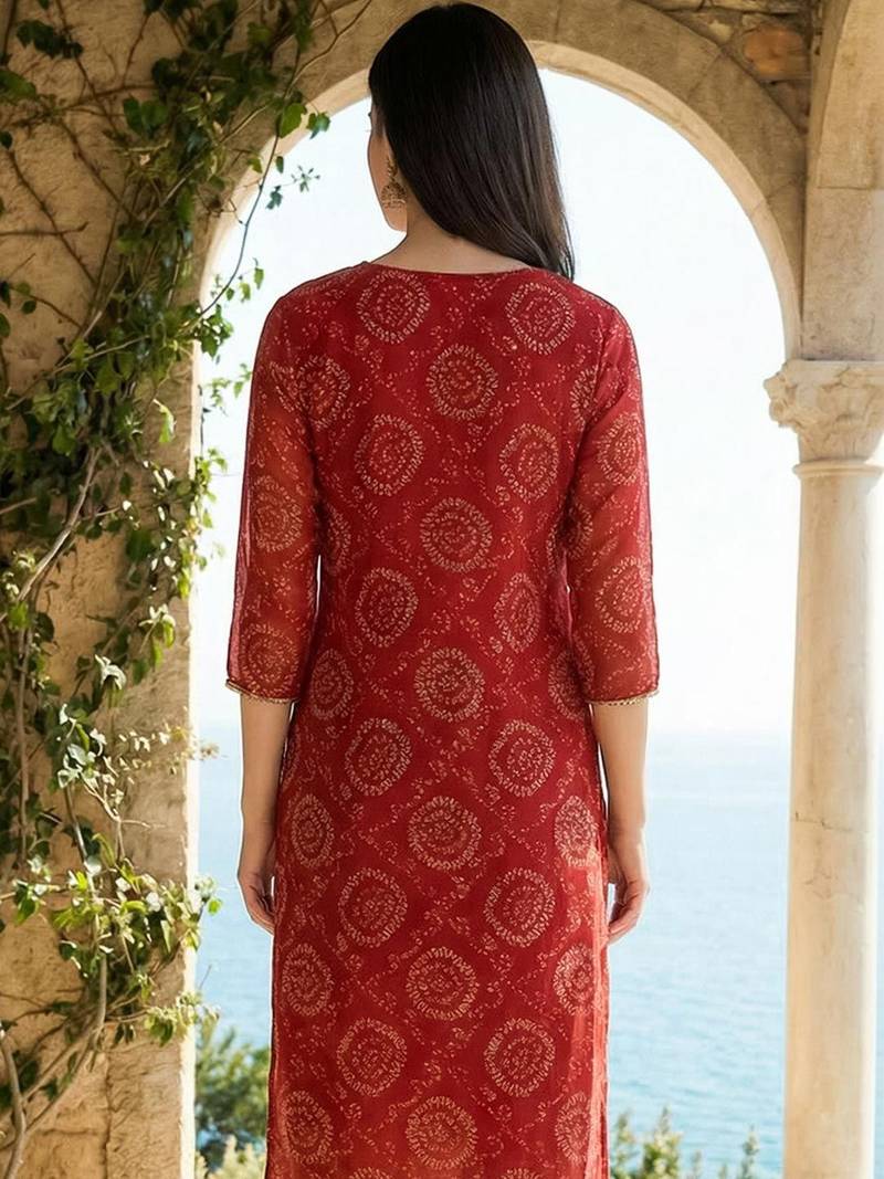 Women Ethnic Motifs Printed Thread Work Kurta with Trousers & With Dupatta
