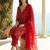 Women Ethnic Motifs Printed Thread Work Kurta with Trousers & With Dupatta