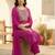 Women Ethnic Motifs Printed Thread Work Kurta with Trousers & Dupatta