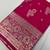 Pink soft silk blend saree with zari weaving meenakari design