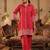 Women Geometric Embroidered Cotton Kurta with Palazzos