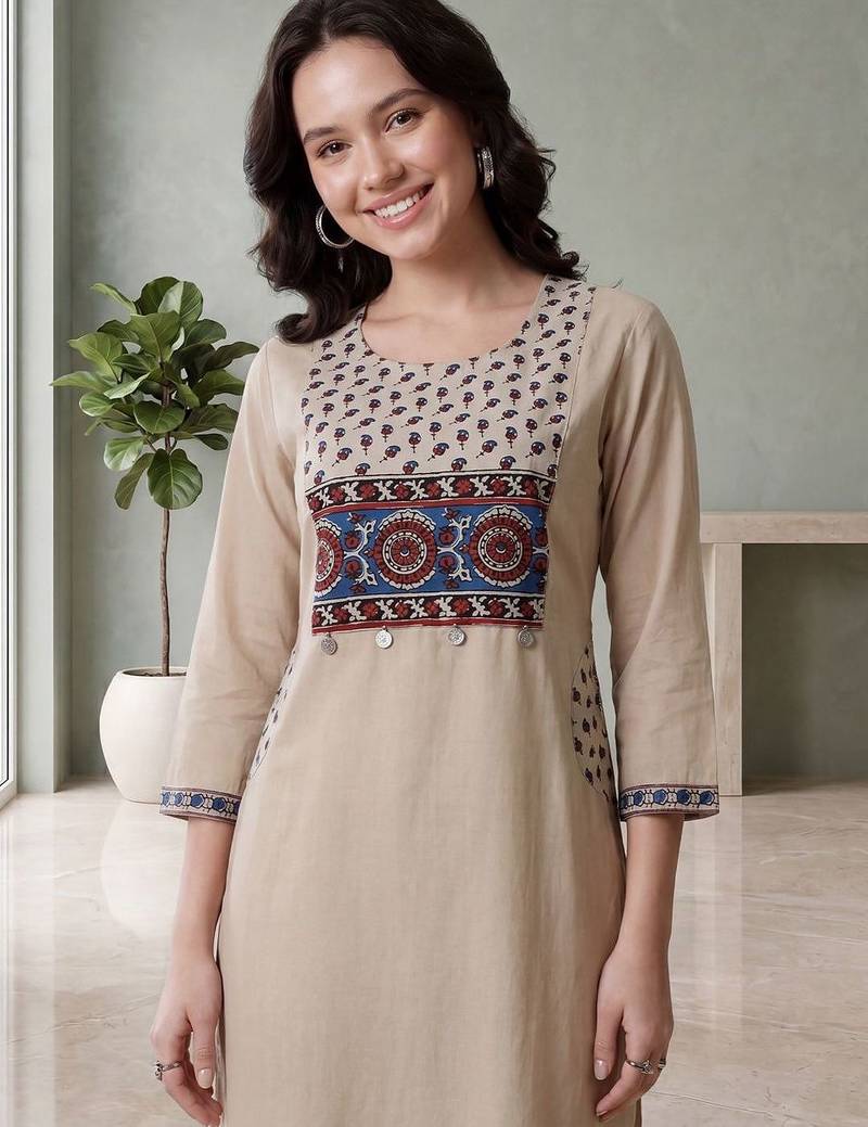Women Ethnic Motifs Printed Cotton Kurta with Trousers
