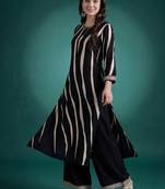 Women Leheriya Printed Beads and Stones Kurta with Palazzos