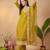 Women Floral Embroidered Thread Work Kurta with Trousers & With Dupatta