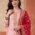Women Ethnic Motifs Embroidered Kurta with Trousers & With Dupatta