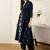 Floral Printed Thread Work Cotton Kurta With Palazzos