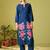 Women Floral Embroidered Thread Work Kurta with Trousers