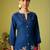 Women Floral Embroidered Thread Work Kurta with Trousers