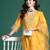 Floral Embroidered Thread Work Kurta with Trousers & With Dupatta