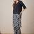 Geometric Printed V-Neck Cotton A-Line Kurta With Palazzos
