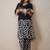 Geometric Printed V-Neck Cotton A-Line Kurta With Palazzos