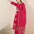 Ethnic Motifs Printed Cotton V-Neck Straight Kurta with Trousers & Dupatta