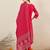 Ethnic Motifs Printed Cotton V-Neck Straight Kurta with Trousers & Dupatta
