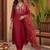 Women Ethnic Motifs Embroidered Kurta with Trousers & With Dupatta