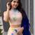 Peach Digital Print Jimmy Organza Lehenga Choli Set