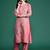 Floral Embroidered Sequinned Cotton Kurta with Trousers