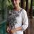 Women Ethnic Motifs Embroidered Thread Work Cotton Kurta with Trousers