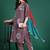 Floral Striped Cotton Kurta with Trousers & Dupatta