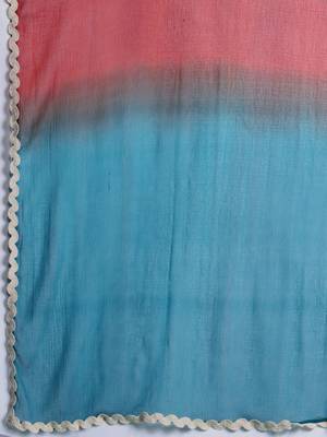 Floral Striped Cotton Kurta with Trousers & Dupatta 4