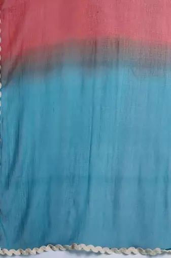 Floral Striped Cotton Kurta with Trousers & Dupatta