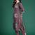 Floral Striped Cotton Kurta with Trousers & Dupatta