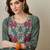 Women Embroidered Thread Work Kurta with Trousers