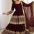 Maroon Faux Georgette Embroidered Lehenga Set with Dupatta