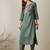 Women Embroidered Thread Work Kurta with Trousers