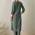 Women Embroidered Thread Work Kurta with Trousers